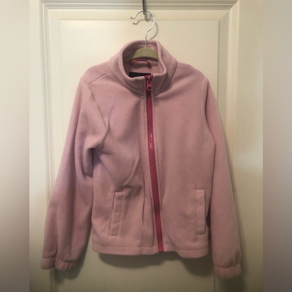Athletech Girls Full Zip Pink Fleece Jacket VGC Size 5T